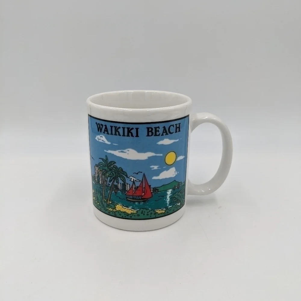 Waikiki Beach Hawaii Coffee Mug